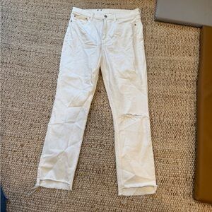 GAP White Straight Leg Women Jeans